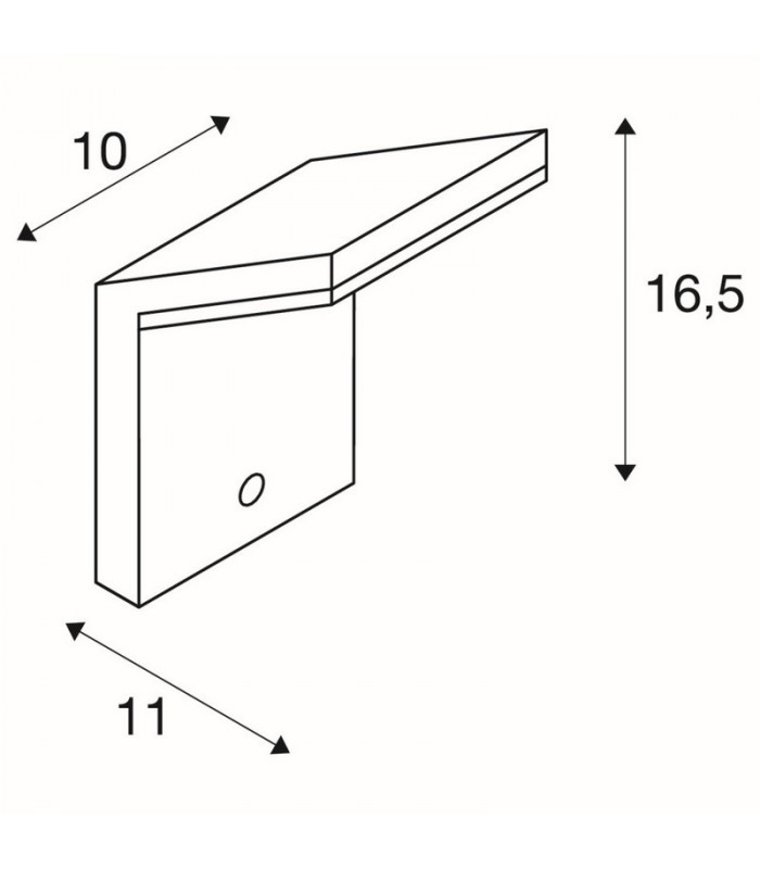 Wall Light, Anthracite, Smd Led, 3000K, Ip44, With Motion Sensor