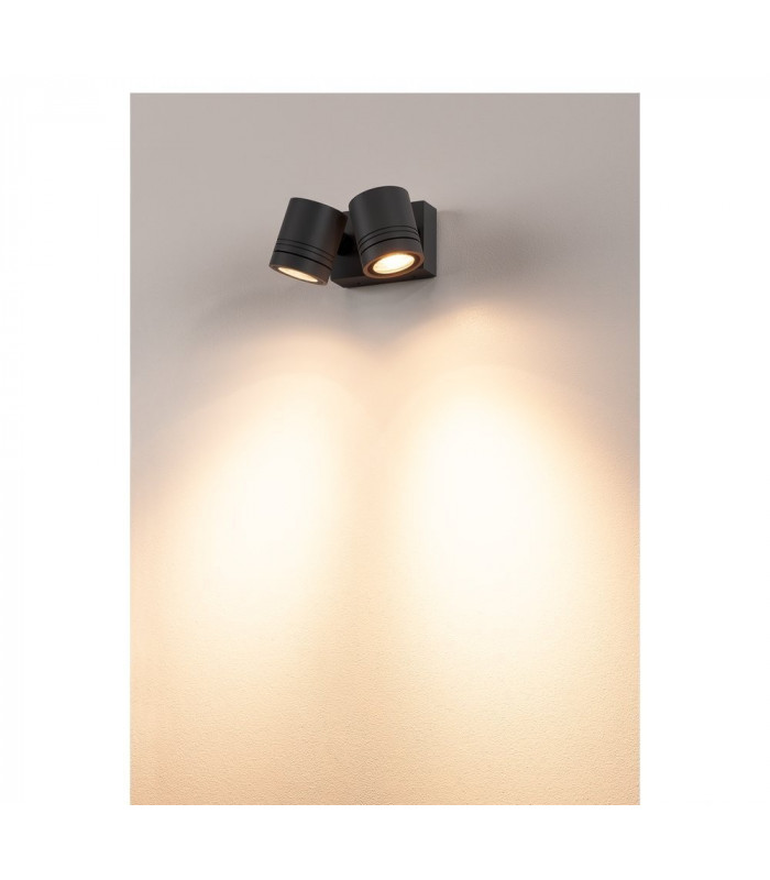 Outdoor 2 Light Spot, Anthracite, Gu10, Ip55