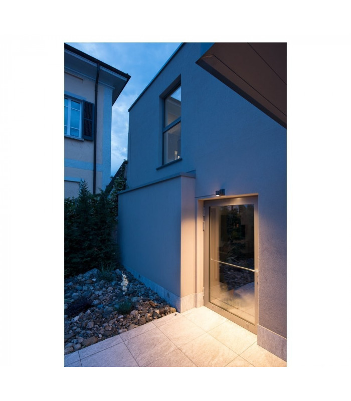 1 Light Wall Light, Anthracite, Gu10, Ip55