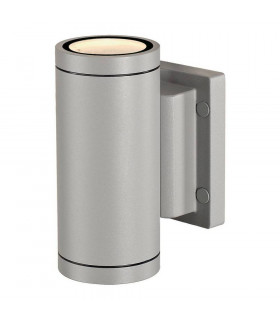 2 Light Wall Light, Silver-Grey, Gu10, Max 35W, Ip55