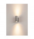 2 Light Wall Light, Silver-Grey, Gu10, Max 35W, Ip55