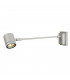 1 Light Picture Wall Light Straight, Silver-Grey, Gu10, Ip55