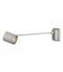 1 Light Picture Wall Light Straight, Silver-Grey, Gu10, Ip55