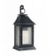1 Light Outdoor Large Wall Lantern Light Weathered Zinc IP44, E27