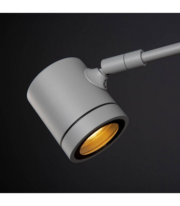 1 Light Picture Wall Light Curve, Silver-Grey, Gu10, Ip55