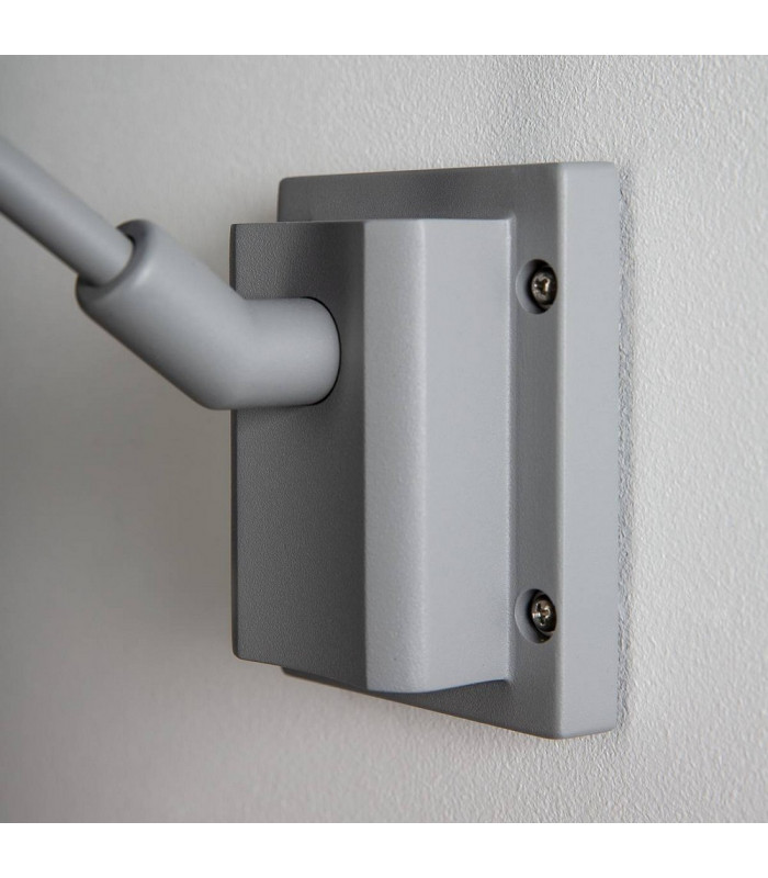 1 Light Picture Wall Light Curve, Silver-Grey, Gu10, Ip55