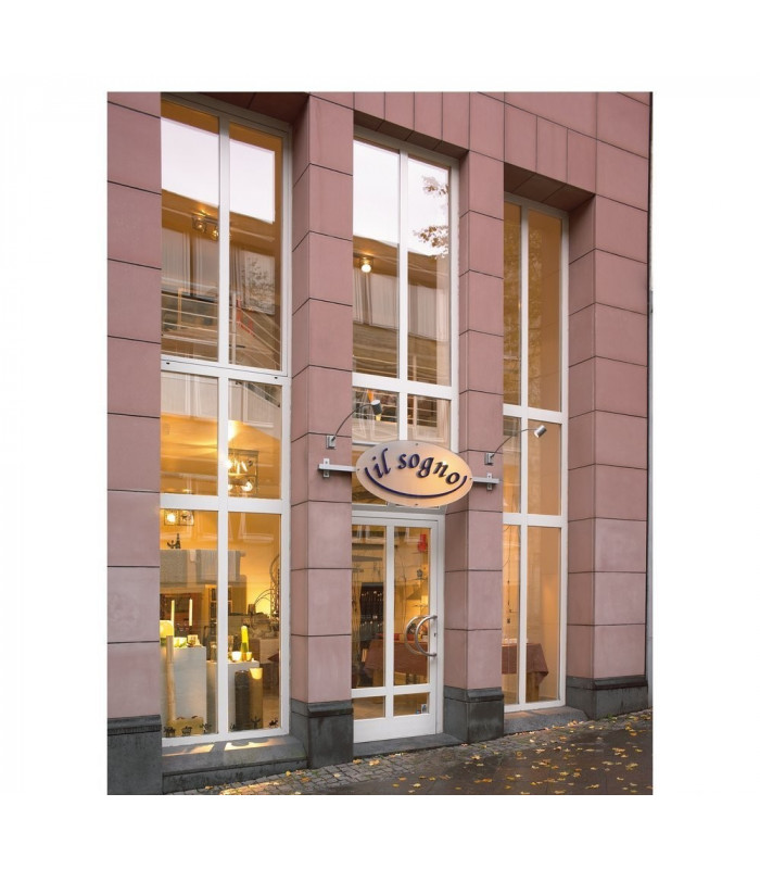 1 Light Picture Wall Light Curve, Silver-Grey, Gu10, Ip55