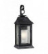 1 Light Outdoor Large Wall Lantern Light Weathered Zinc IP44, E27