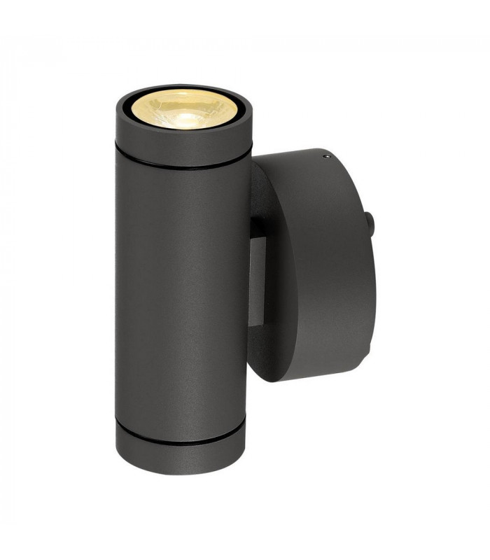 Wall Light, Sandy Anthracite, 2X6W Led, 3000K, IP55