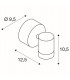 Wall Light, Sandy White, 8W Led, 3000K, IP55