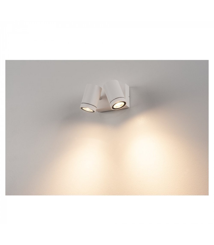 Wall Light, Sandy White, 2X8W Led, 3000K, IP55