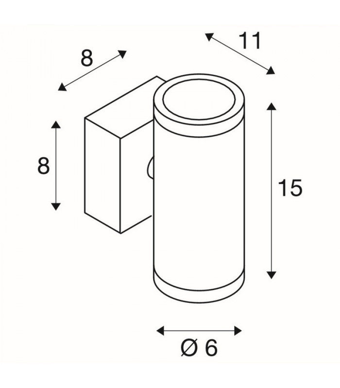 2 Light Round, Stainless Steel 304, 35W Max., Ip44, GU10