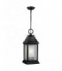 1 Light Large Outdoor Ceiling Pendant Lantern Weathered Zinc IP44, E27