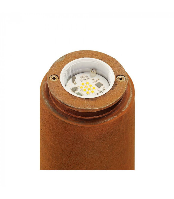 Round Floor Stand, Rusted Iron, 8.6W Cob Led, 3000K, Ip55