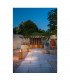 Square Floor Stand, Rusted Iron, 8.6W Cob Led, 3000K, Ip55