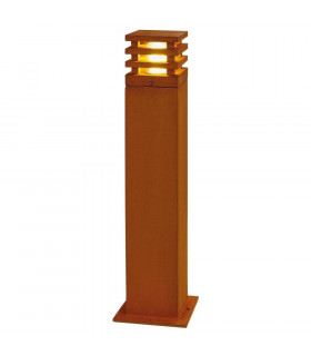 Square Floor Stand, Rusted Iron, 8.6W Cob Led, 3000K, Ip55