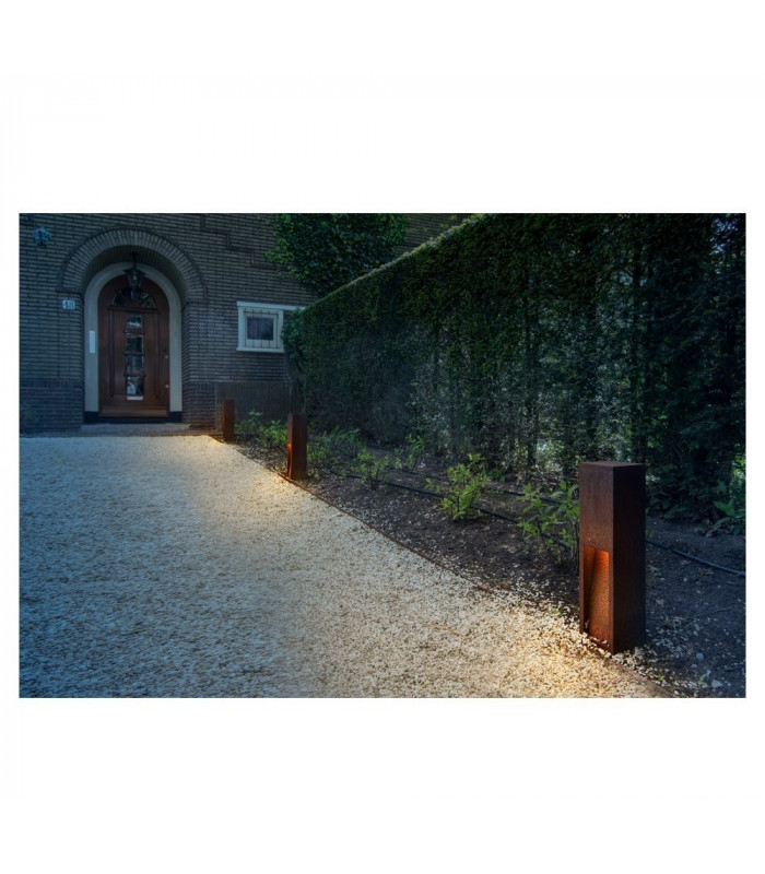 Floor Stand, Rusted Iron, 8.6W Cob Led, 3000K, Ip55