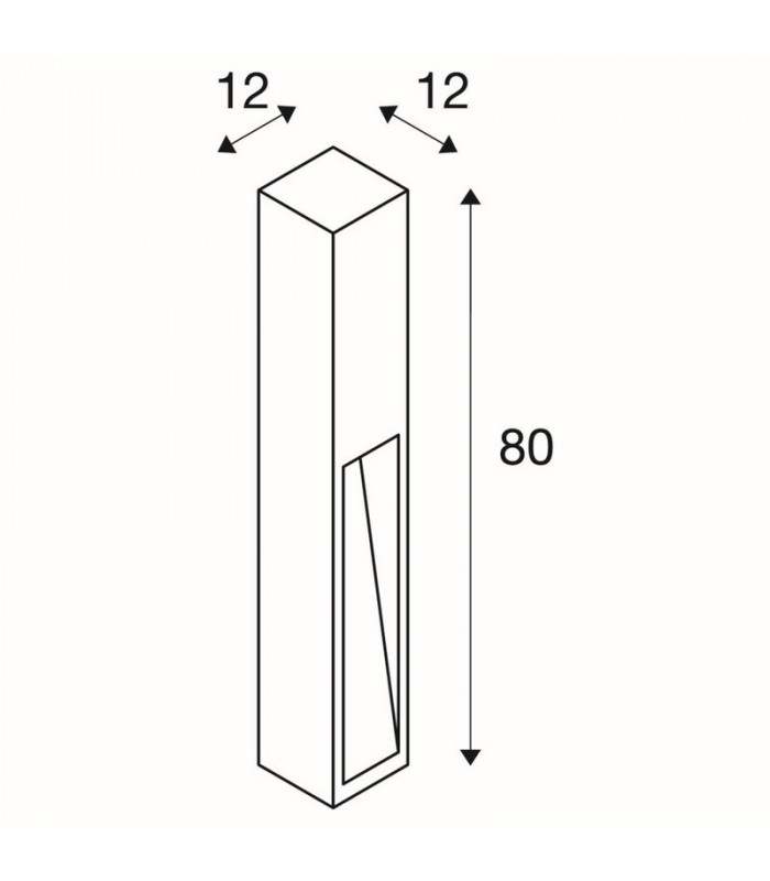 Floor Stand, Rusted Iron, 8.6W Cob Led, 3000K, Ip55