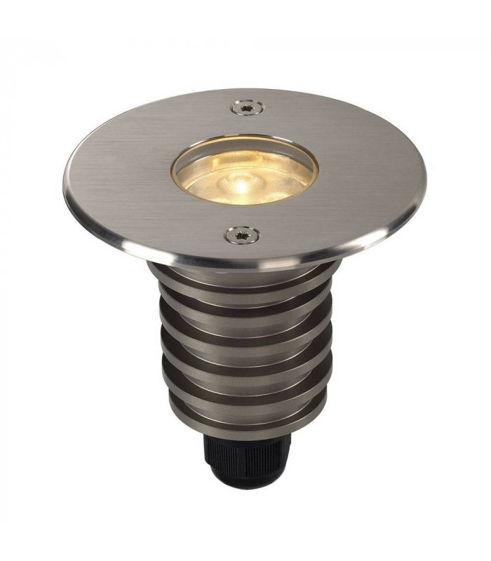 LED Ground Light Fitting, Round, Stainless Steel 316, 3000K, 230V, Ip67