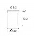 LED Ground Light Fitting, Round, Stainless Steel 316, 3000K, 230V, Ip67