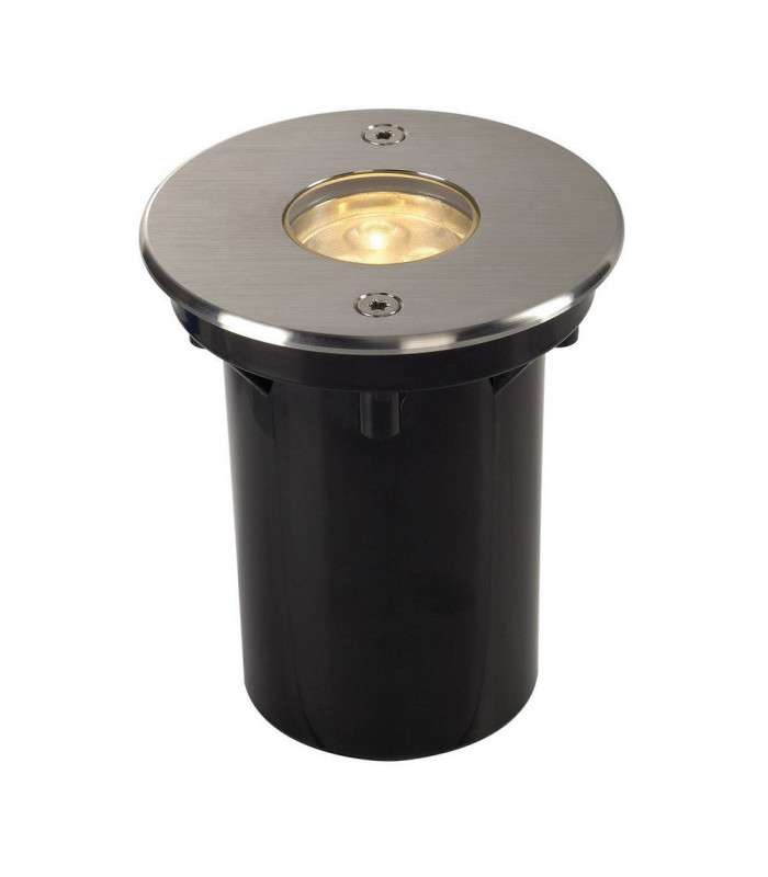 LED Ground Light Fitting, Round, Stainless Steel 316, 3000K,230V,Ip67