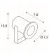 Led Projector Light, Stainless Steel 316, 3000K, 230V, IP67