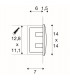 LED Recessed Wall Light, White, IP55