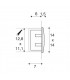 Recessed Wall Light, Anthracite, Smd Led 3000K, Ip55