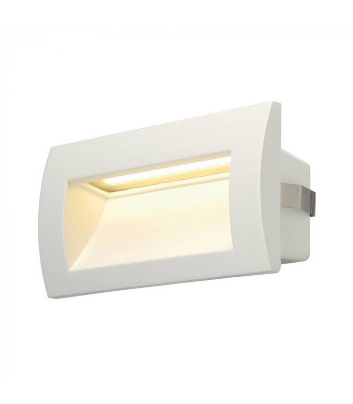 LED Recessed Wall Light, White, IP55