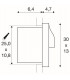 LED Recessed Fitting, Anthracite, IP55
