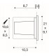 Outdoor Recessed Wall Light, Led, 3000K, Stainless Steel, Ip67, 230V, 950Lm 10W