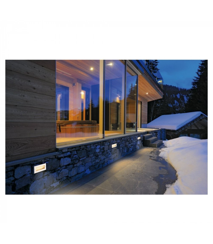 Outdoor Recessed Wall Light, Led, 3000K, Stainless Steel, 230V, Ip67, 850Lm, 10W
