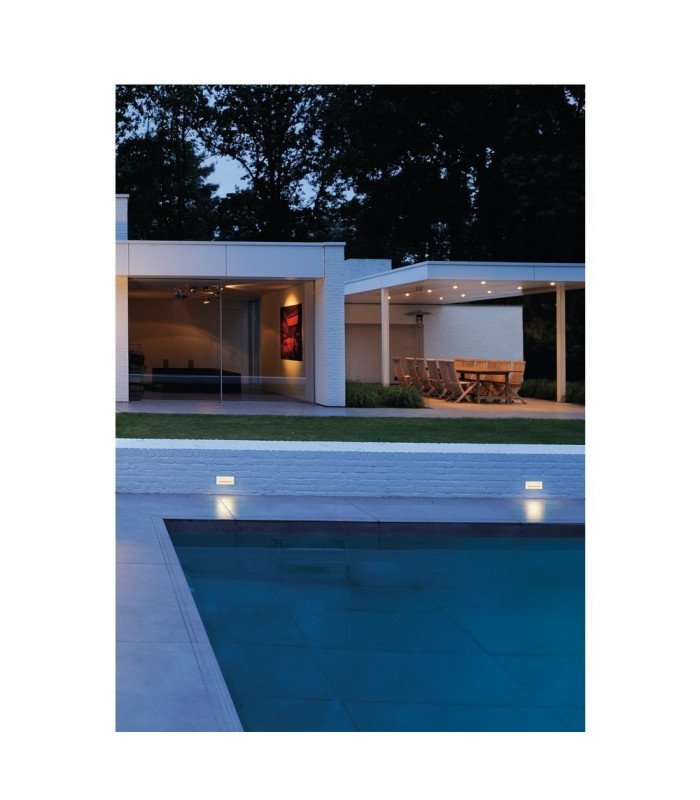 Outdoor Recessed Wall Light, Led, 3000K, Stainless Steel, 230V, Ip67, 850Lm, 10W