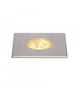 LED Ground Light Fitting, Square, 10W, 24d, 3000K, IP67