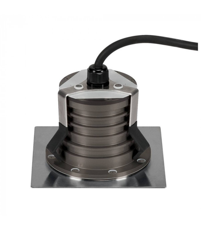 LED Ground Light Fitting, Square, 17W, 60d, 3000K, IP67