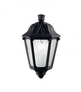 1 Light Outdoor Flush Wall Lantern Black IP44, E27