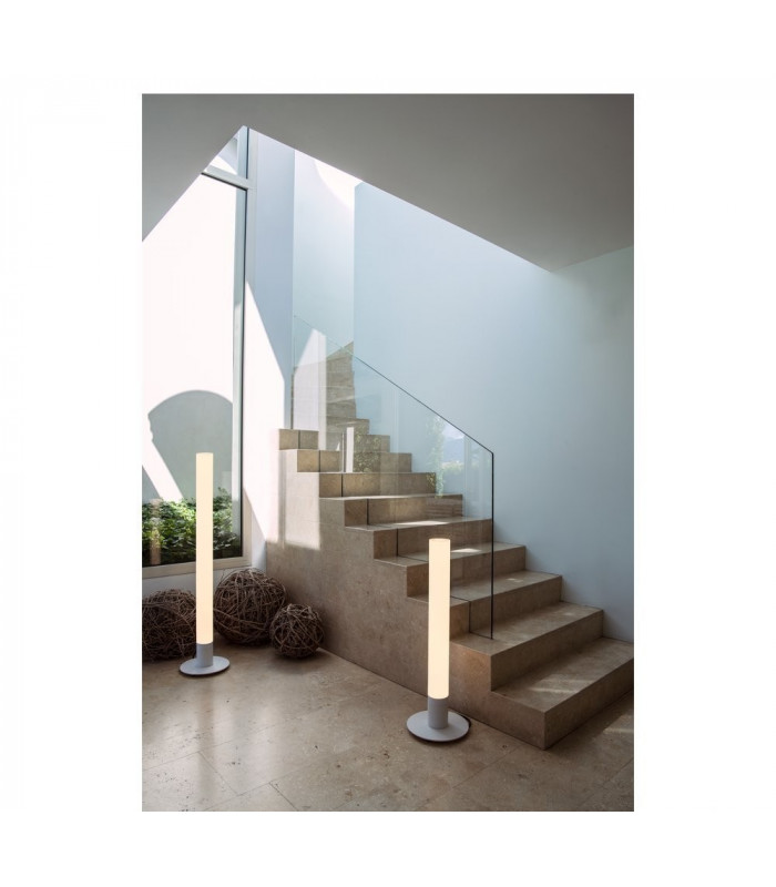 Floor Stand, Led, 2700K, White, H 10, 140 cm, IP55