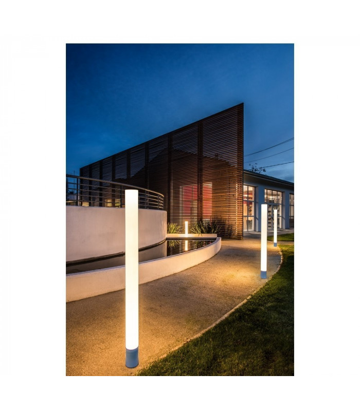 Floor Stand, Led, 2700K, White, H 10, 140 cm, IP55