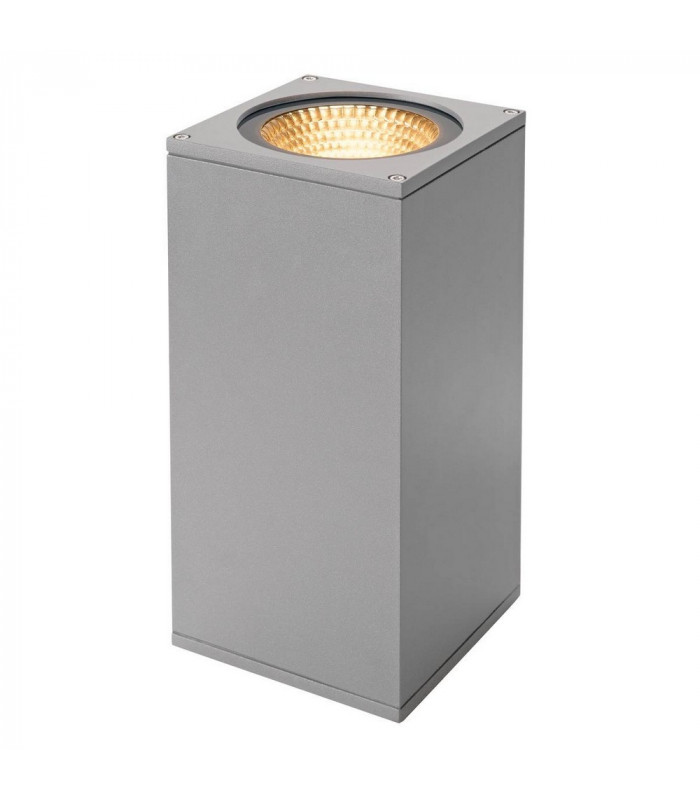Outdoor Wall Light, Double-Headed, Led, 3000K, Flood Up, Down, Silver-Grey, W, H, D 13, 27.5, 13.5 cm, IP44