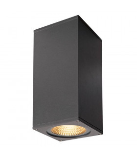 Outdoor Wall Light, Double-Headed, Led, 3000K, Flood Up, Down, Anthracite, W, H, D 13, 27.5, 13.5 cm, IP44