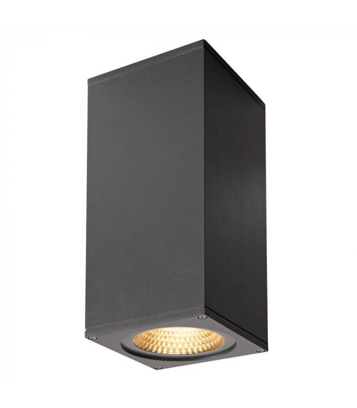 Outdoor Wall Light, Double-Headed, Led, 3000K, Flood Up, Down, Anthracite, W, H, D 13, 27.5, 13.5 cm, IP44