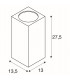 Outdoor Wall Light, Double-Headed, Led, 3000K, Flood Up, Down, Anthracite, W, H, D 13, 27.5, 13.5 cm, IP44