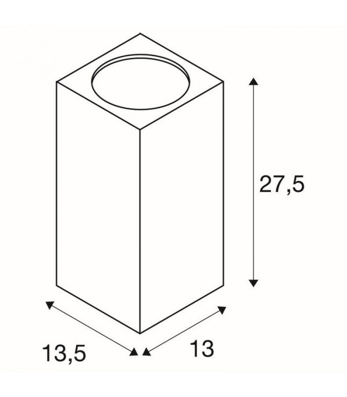 Outdoor Wall Light, Double-Headed, Led, 3000K, Flood Up, Down, Anthracite, W, H, D 13, 27.5, 13.5 cm, IP44