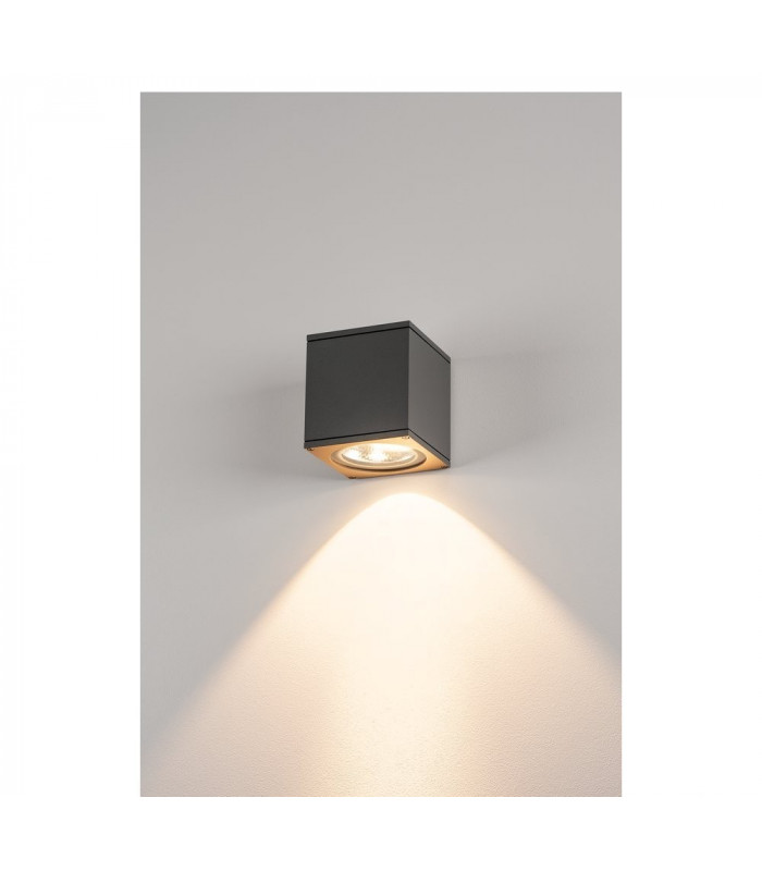 Outdoor Wall Light, Flood Down, Led, 3000K, Anthracite, W, H, D 13, 14, 13.5 cm, IP44