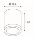 1 Light Outdoor Ceiling Light, Brushed Aluminium, Ip44, GU10
