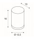 1 Light Outdoor Wall Light, Brushed Aluminium, Ip44, GU10