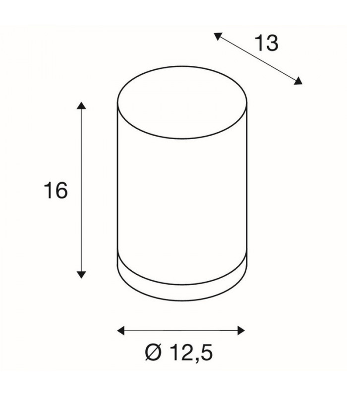 1 Light Outdoor Wall Light, Brushed Aluminium, Ip44, GU10