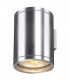 2 Light Outdoor Wall Light, Brushed Aluminium, Ip44, GU10