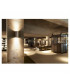 2 Light Outdoor Wall Light, Brushed Aluminium, Ip44, GU10