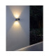 1 Light Outdoor Wall Light, Silver-Grey, Ip44, G9